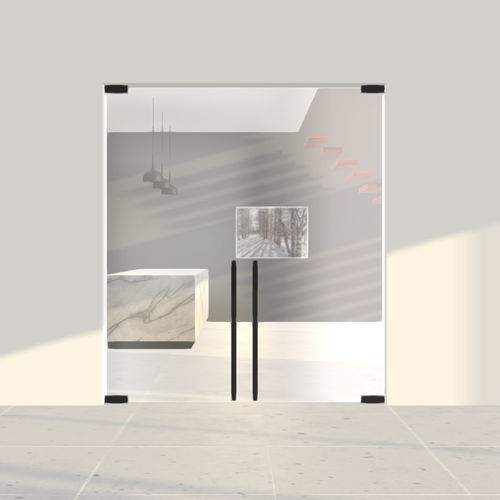 Zweiflügelige Tür - PortaPivot - für Innenbereich / Glas / drehend