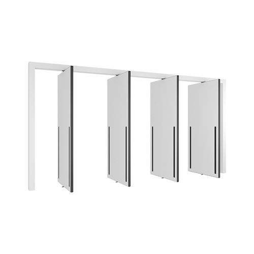 Tür für Innenbereich - 4245 - MULTIPLE - PortaPivot - MDF / anodisiertes Aluminium / Corian®