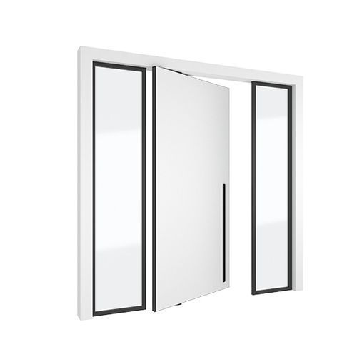 Tür für Innenbereich - 4245 - SINGLE + - PortaPivot - MDF / anodisiertes Aluminium / Corian®