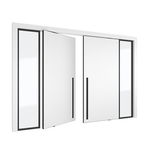 Tür für Innenbereich - 4245 + - PortaPivot - MDF / anodisiertes Aluminium / Corian®