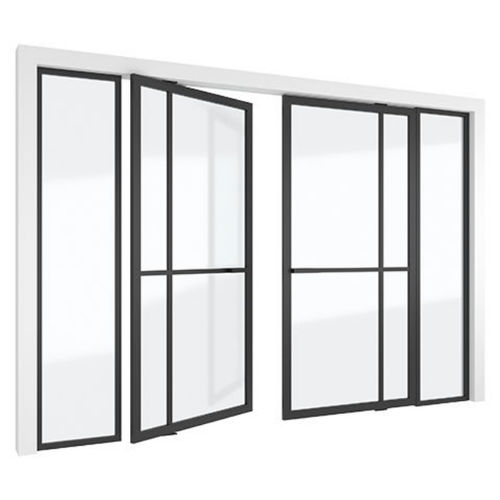 Tür für Innenbereich - 5730 - PortaPivot - anodisiertes Aluminium / schwenkbar / modern