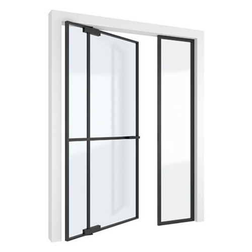 Tür für Innenbereich - MINI-MAX - SINGLE + - PortaPivot - anodisiertes Aluminium / drehend / modern