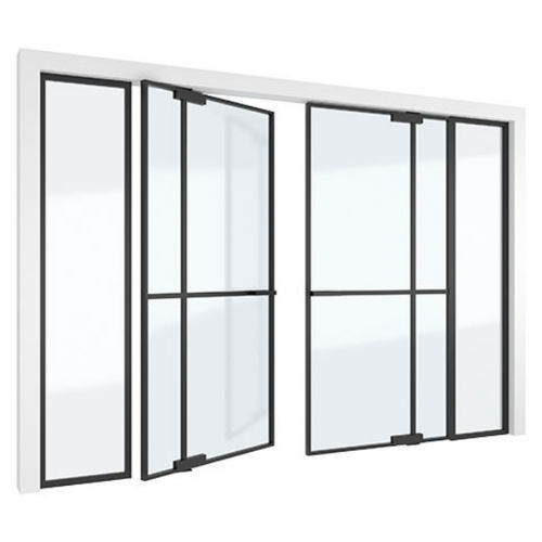 Tür für Innenbereich - MINI-MAX + - PortaPivot - anodisiertes Aluminium / drehend / modern
