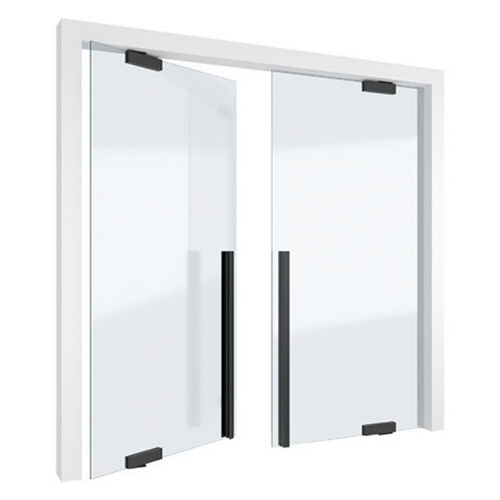 Zweiflügelige Tür - PortaPivot - für Innenbereich / Glas / drehend