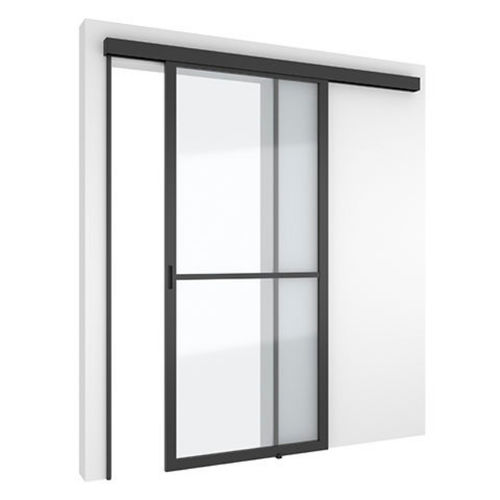 Tür für Innenbereich - 5730 - SINGLE  - PortaPivot - anodisiertes Aluminium / Schiebe / modern