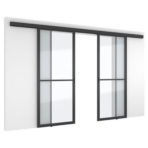 Tür für Innenbereich - 5730 - PortaPivot - anodisiertes Aluminium / Schiebe / modern