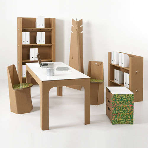 Moderner Tisch - ZEUS - Kubedesign - Karton / rechteckig / für professionellen Einsatz