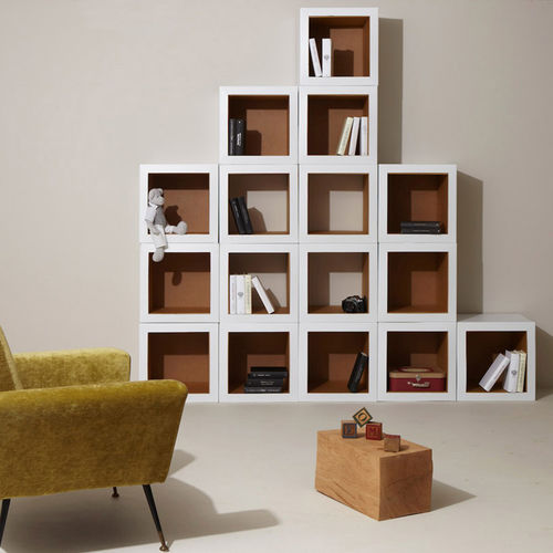 Modulregal - KUKÙ - Kubedesign - modern / Karton / für Gewerbegebrauch