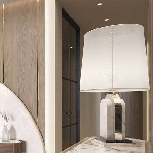 Tischlampe - MARGAUX  - Greg Natale - poliertes Messing / Marmor / modern