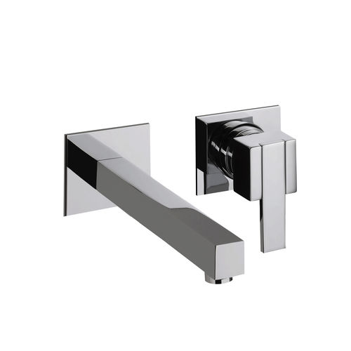 Einhebelmischer für Waschtisch - QBOSS : CR10007630/CR10007631 - Griferia Rovira - wandmontiert / aus verchromtem Metall / für Badezimmer