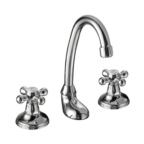 Zweigriffmischer für Waschtisch - BELL-STIL : CR0120250/LP0120250/BV0120250/OR0120250 SERIES - Griferia Rovira - Aufsatz / Metall / für Badezimmer