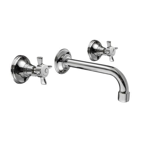 Zweigriffmischer für Waschtisch - 1880 : 1500265 SERIES - Griferia Rovira - wandmontiert / Metall / für Badezimmer
