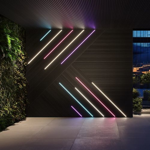 Deckenmontiertes Beleuchtungsprofil - NOVA TWIX - Déco - wandmontiert / LED / andere Materialien