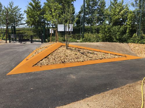 Randstein für Garten - PK70 - für Rasen / für Landschaftsgestaltung / COR-TEN®-Stahl
