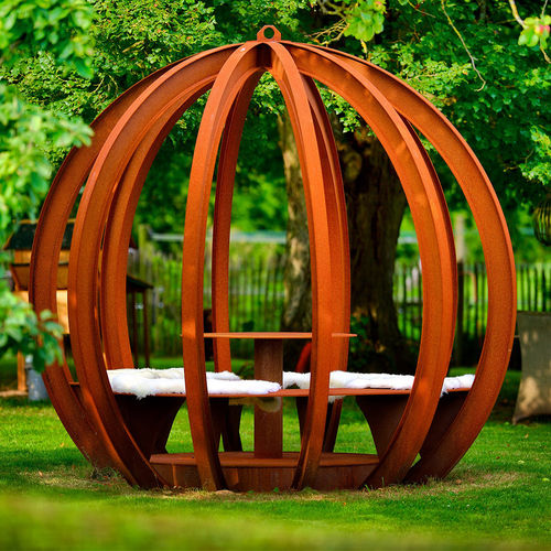 Selbsttragende Pergola - BULLE - PK70 - Stahl / maßgefertigt / modulierbar