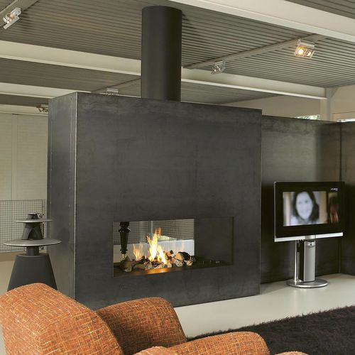 Gaskamin - 844T - boley - Holz / modern / offene Feuerstelle