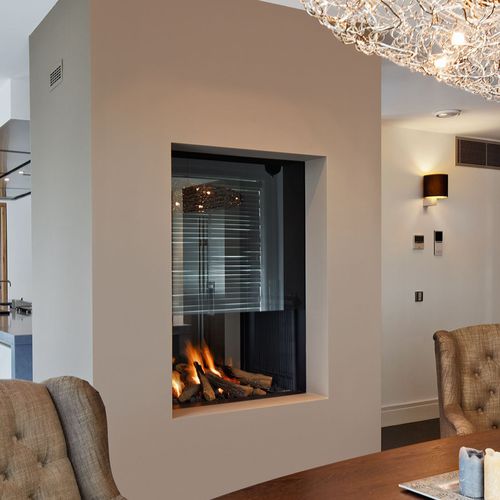 Holzkamin - 841T - boley - Gas / modern / offene Feuerstelle