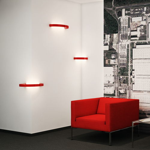 Moderne Wandleuchte - OLALA WALL 90 - Oleant Lighting - für den Innenraum / für Außenbereich / Aluminium