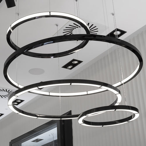 Moderner Kronleuchter - COMBOS - Oleant Lighting - Metall / Polycarbonat / 10 Glühbirnen