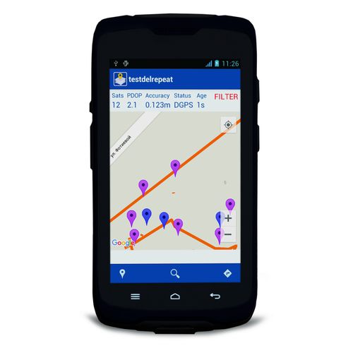 Tragbarer Datenerfassungs-Terminal - MOBILEMAPPER 50 - Spectra precision - mit Touchscreen