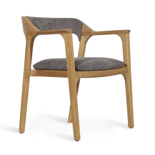 Moderner Esszimmerstuhl - KOI - ALANKARAM - für Wohnzimmer / Stoff / Holz