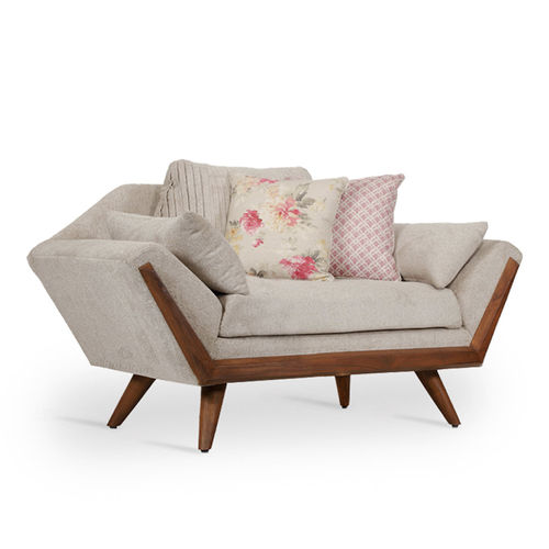 Modernes Sofa - TIDLOS - ALANKARAM - Stoff / Schaumstoff / mit Kissen