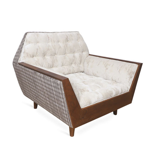 Modernes Sofa - YUKTA - ALANKARAM - Stoff / Leder / mit Armlehnen