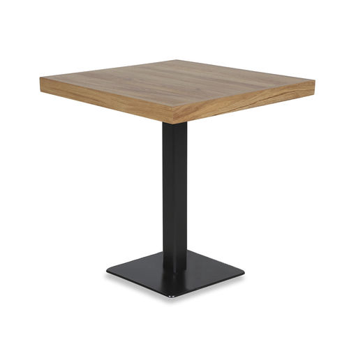 Moderner Beistelltisch - PRITKA - ALANKARAM - Holz / Gestell aus Metall / quadratisch