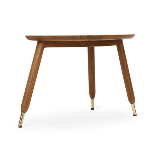 Moderner Beistelltisch - KRIDLO - ALANKARAM - Teakholz / Holz / Messing