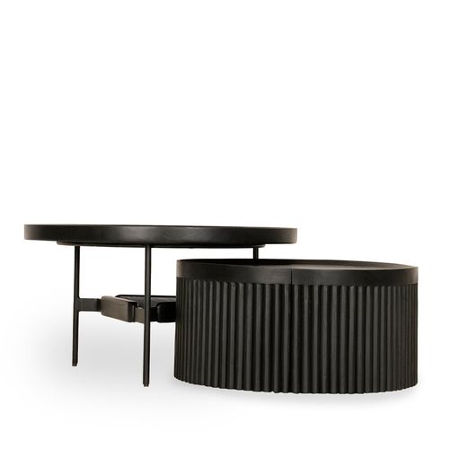 Moderner Tisch - PARNY - ALANKARAM - Massivholz / Metall / Gestell aus Metall