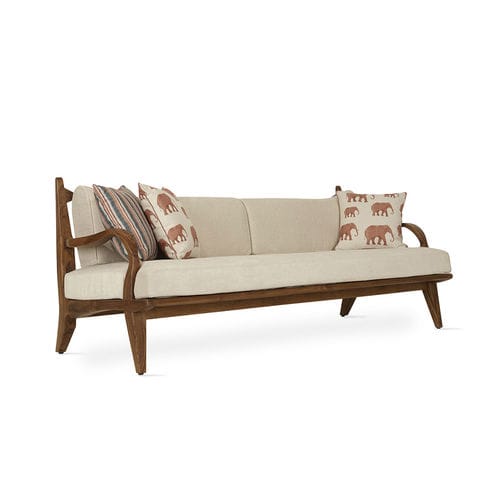 Modernes Sofa - ARAAL - ALANKARAM - Stoff / Schaumstoff / mit Armlehnen