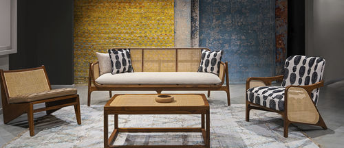 Modernes Sofa - BANGO - ALANKARAM - für Wohnzimmer / für Schlafzimmer / Stoff