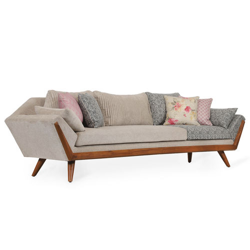 Modernes Sofa - TIDLOS - ALANKARAM - Stoff / mit Armlehnen / mit Kissen