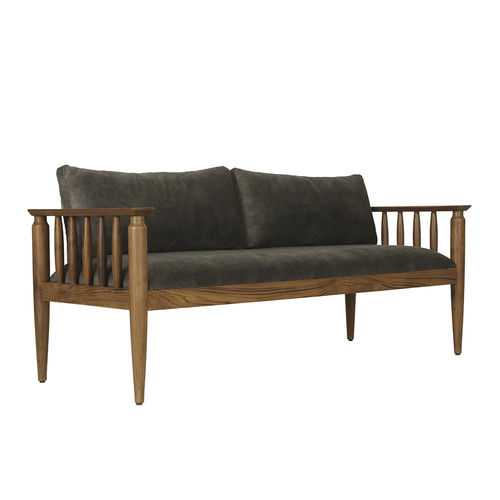 Modernes Sofa - PIGA - ALANKARAM - Stoff / mit Armlehnen / schwarz
