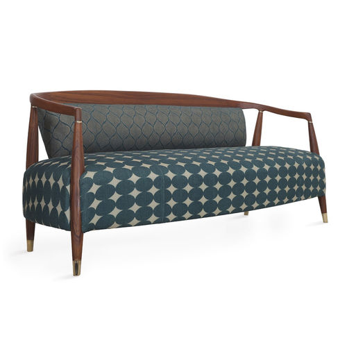 Modernes Sofa - URU - ALANKARAM - Stoff / mit Armlehnen / grün