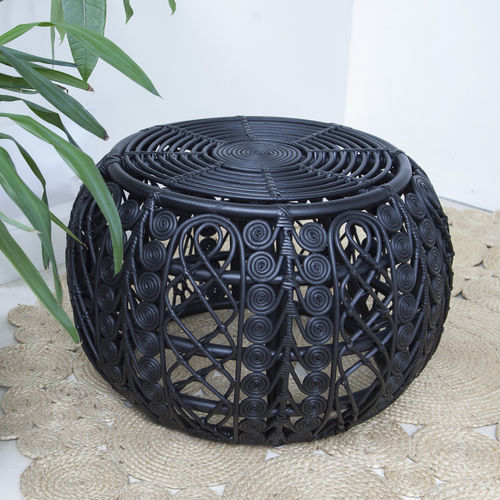 Klassisches Sitzkissen - BEETLE - Zenza - Rattan / rund