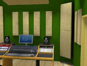 Wandmontierte Schallschluckplatte - MAXTRAP™ - Primacoustic - MDF / Wolle / für Büro