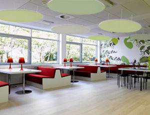 Glaszwischendecke - PAINTABLES™ - Primacoustic - Wolle / Harz / Platten