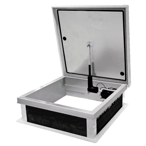 Luke / am Dach - EA SERIES - Acudor Products Ltd. - quadratisch / Aluminium / elektrisch