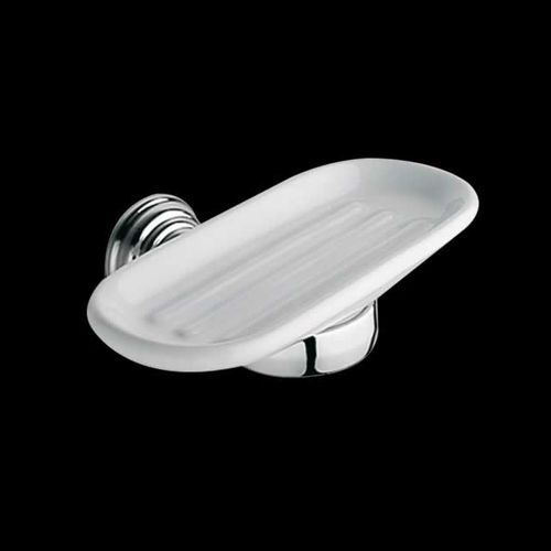 Wandmontierter Seifenhalter - CA132 - Bagno & Associati - Messing mit Goldauflage / Keramik