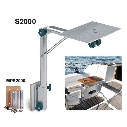 Tischgestell / anodisiertes Aluminium - MPS2000 - Forma Marine - Holz / Kunststoff / für Marineanwendungen
