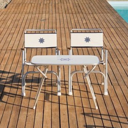 Moderner Tisch - M450 series - Forma Marine - melaminbeschichtet / Gestell aus anodisiertem Aluminium / rechteckig