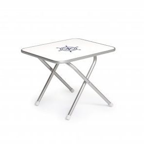 Moderner Couchtisch - M500 - Forma Marine - melaminbeschichtet / Gestell aus anodisiertem Aluminium / rechteckig