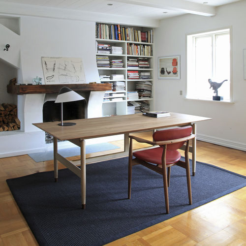 Schreibtisch / skandinavisches Design - KAUFMANN - Finn Juhl - Eiche / Nussbaum / Teakholz