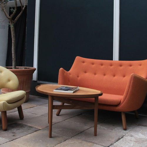 Couchtisch / skandinavisches Design - EYE - Finn Juhl - Eiche / Nussbaum / Teakholz