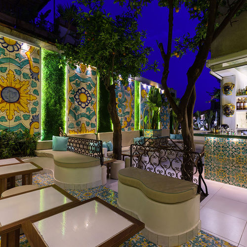 Terrakottafliesen - MEDITERRANEO WORK: MORGANA LOUNGE BAR - Made a Mano Srl - Rosario Parrinello - für den Innenraum / für Außenbereich / Wand