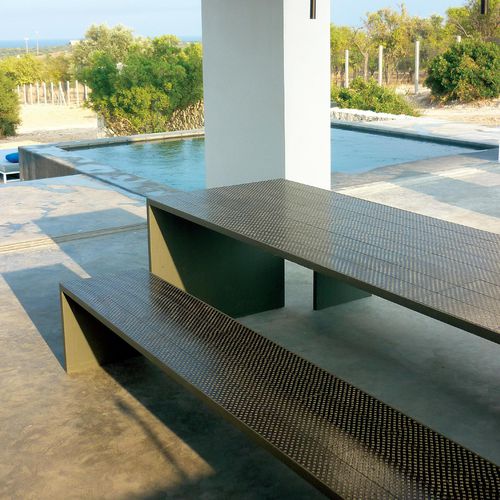 Moderne Gartenbank - BENCH - Made a Mano Srl - Rosario Parrinello - Stein