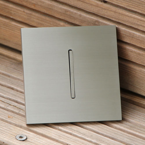 Drucktaster-Schalter - COLLECTION EQUERRE - TOUCHE PIANO NICKEL SATINÉ - MAISON ORSTEEL - Einbau / Messing / Aluminium