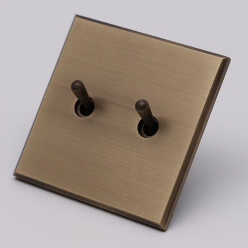Kippschalter - COLLECTION ESPRIT - PRESTO LAITON ANTIQUE - MAISON ORSTEEL - Einbau / doppelt / Messing