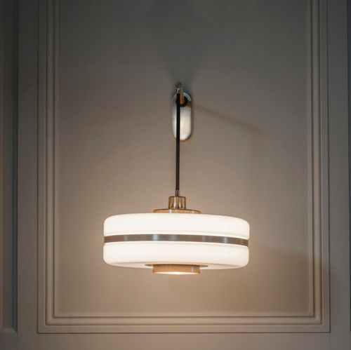 Moderne Wandleuchte - MASINA - BERT FRANK - für den Innenraum / Glas / Opalglas